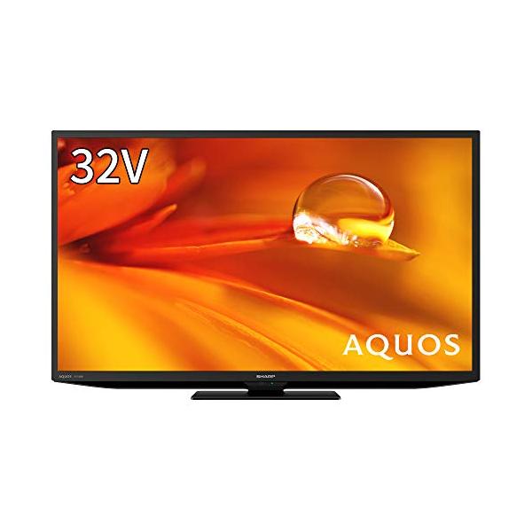 シャープ(SHARP) 32V型 液晶 テレビ AQUOS 2T-C32DE-B ハイビジョン 外付けHDD裏番組録画対応 2021年モデル