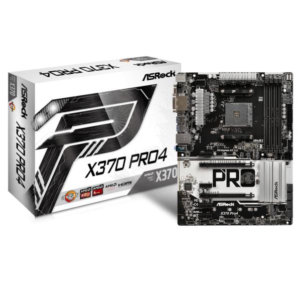 （中古品）ASRock AMD X370チップセット搭載 ATXマザーボード X370 Pro4商品写真はサンプル写真となっております。写真の商品が届くわけでは御座いません。用途機能として最低限の付属品はお送りいたしますが取扱説明書、リモコ...