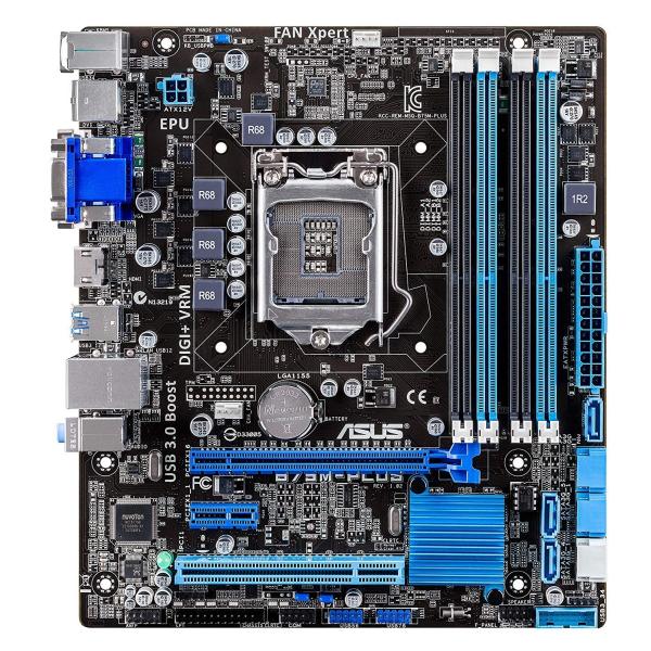 （中古品）ASUS Intel B75 搭載 マザーボード LGA1155対応 B75M-PLUS HDMI / DVI-D / D-Sub15ピン 商品写真はサンプル写真となっております。写真の商品が届くわけでは御座いません。用途機能とし...