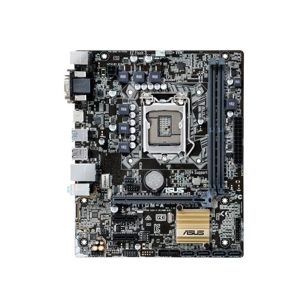 （中古品）ASUSTeK Intel H110搭載 マザーボード LGA1151対応 H110M-A uATX商品写真はサンプル写真となっております。写真の商品が届くわけでは御座いません。用途機能として最低限の付属品はお送りいたしますが取扱...