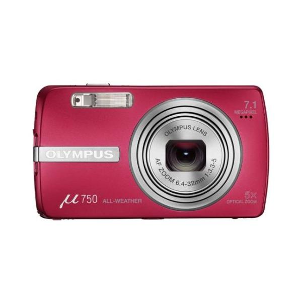 OLYMPUS デジタルカメラ μ750 サンセットレッド μ-750 RED : ぽちっと