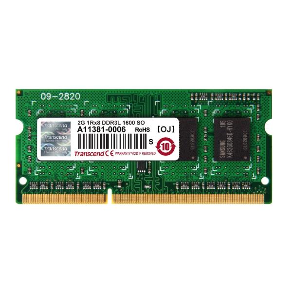 （中古品）Transcend ノートPC用メモリ PC3L-12800 DDR3L 1600 2GB 1.35V (低電圧) - 1.5V 両対応 2商品写真はサンプル写真となっております。写真の商品が届くわけでは御座いません。用途機能とし...