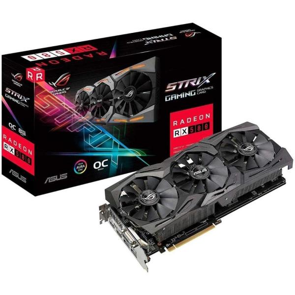 （中古品）ASUS Strixシリーズ AMD Radeon RX580搭載ビデオカード ROG-STRIX-RX580-O8G-GAMING商品写真はサンプル写真となっております。写真の商品が届くわけでは御座いません。用途機能として最低限...