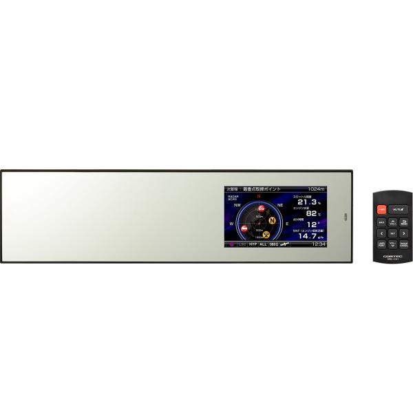 コムテック 4.0インチ液晶 ミラータイプ 高感度GPSミラーレーダー探知
