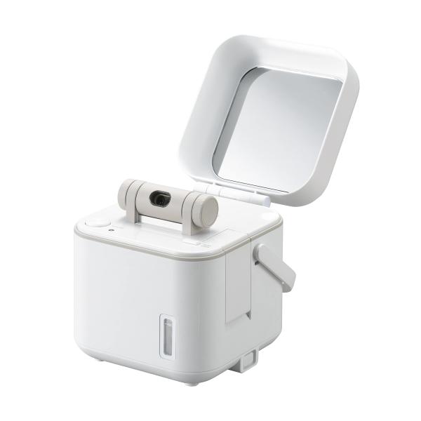 （中古品）TWINBIRD(ツインバード) フェイススチーマー コンパクト イオンスチーム 美顔器 ミラー付 毛穴ケア 水道水対応 パールホワイト 白商品写真はサンプル写真となっております。写真の商品が届くわけでは御座いません。用途機能とし...