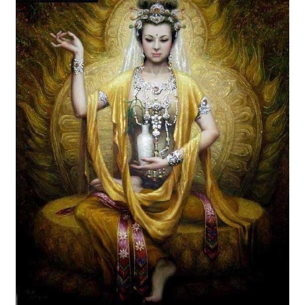 クロスステッチ 刺繍キット 観音菩薩 : GAMBARU ショップ - 通販  