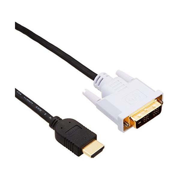 DVI端子を装備したパソコンと、HDMI端子を装備したテレビなどを接続するケーブルです。HDMI端子を装備したパソコンと、DVI端子を装備した機器との接続でも使用可能です。シングルリンク専用で、1920dpi×1200dpiまでの解像度に対...