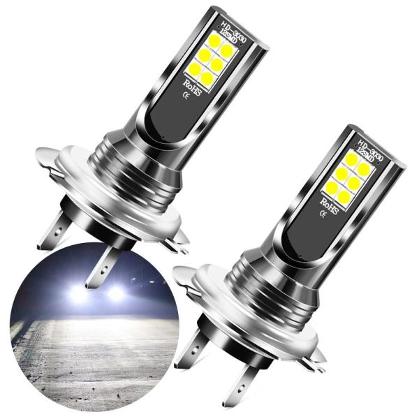 並行輸入品 LEDヘッドライト用電球 高輝度 2ユニット H7 ルノークリオ ダチア ヌガー サンデロ キャプチャー ツノゴス コレオス