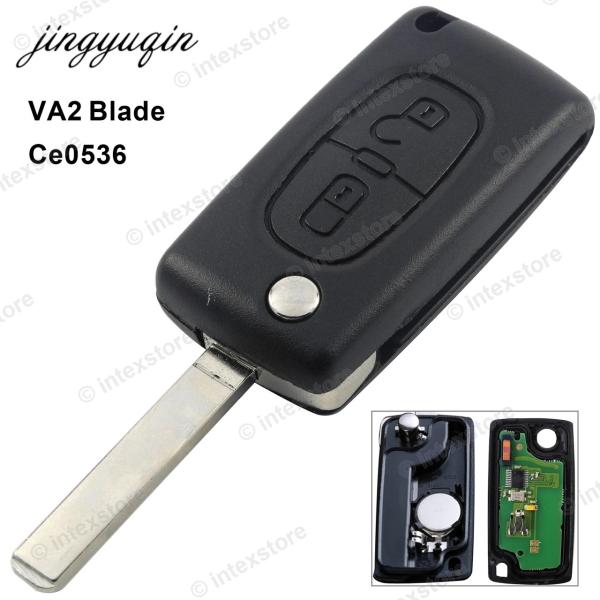 並行輸入品 シトロエン VA2 C2 C3 C4 433MHz PCF7961 Ce0536 ID 46 ASK Jingyuqin 2 ボタン キー リモート