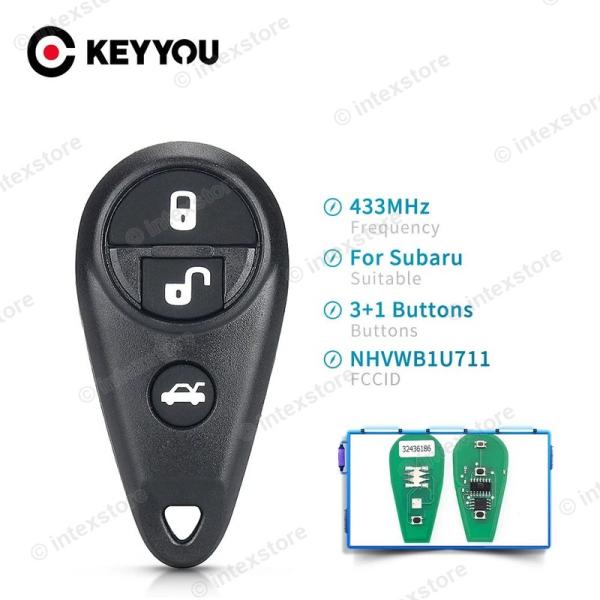 並行輸入品 並行輸入品 スバル VW B9 NHVWB1U711 433Mhz FSK リモートアラームコントロールキーフォブ フォレスター 2006 2007