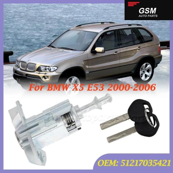 並行輸入品 BMW X5 E53 2000-2006 LHD 左ハンドル 用席ドアロック シリンダー キー 車ドアロック シリンダーセット 5121703542