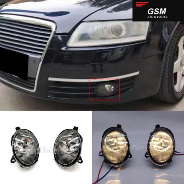 並行輸入品アウディ クワトロ C6 S8 S6 オールロード A6 2005 - 08 ハロゲン フォグランプ アセンブリ バルブ 付き