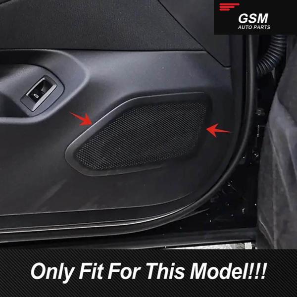 並行輸入品ステンレス カー スタイリング ドア オーディオ スピーカー 装飾 カバー トリム ステッカー BMW 5シリーズ I5 G60 2024 インテリア