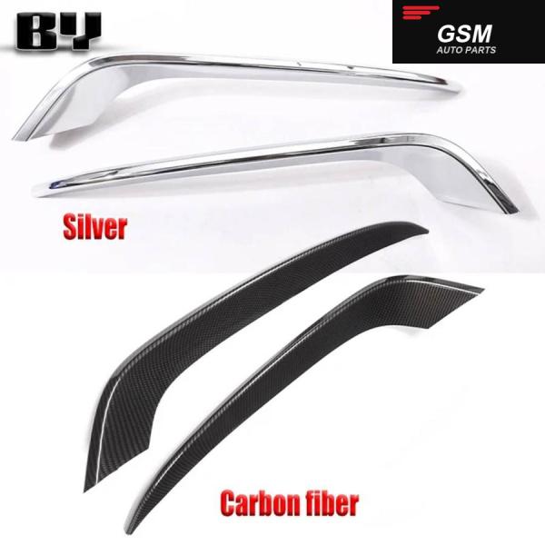 並行輸入品BMW 3シリーズ GT グランツーリスモ F34 2013-2018 カーアクセサリー カーボン 2個 ABS フロント フォグランプ ストリップ 