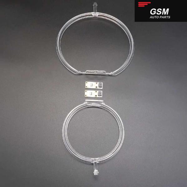 並行輸入品 BMW X5 E70 2011-2013 LED ヘッドライト DRL チップガイドストリップ エンジェルアイ