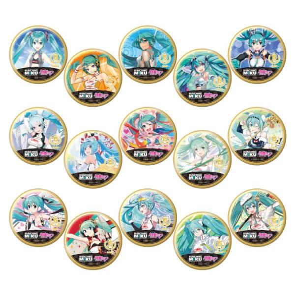 レーシングミク　初音ミク　おっきめ缶バッジ　1BOX 初音ミク レーシングVer.SPA 2025応援Ver. おっきめグリッター缶