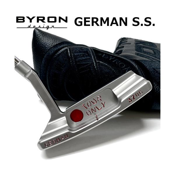 バイロンデザイン BYRON DESIGN 029X シルバー×黒ドット 34インチ ヘッドカバー付属 パター S.S.S ピン型