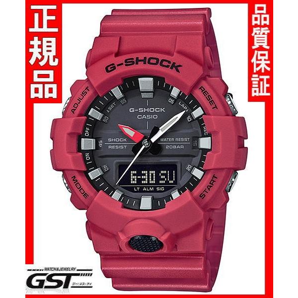 G-SHOCK GショックカシオGA-800-4AJF腕時計(赤色〈レッド