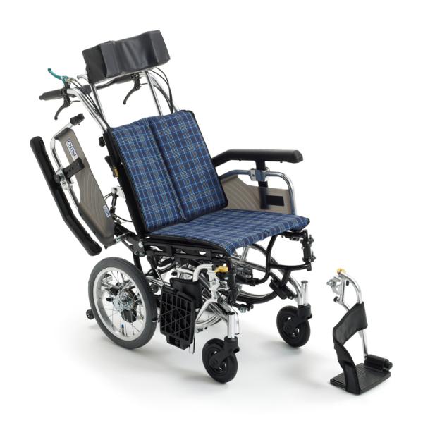日本製・アルミ製　MIKI フルリクライニング&ティルト　車いす MiKi/ミキ】 TRC-1 ティルト&リクライニング車椅子 ｜車いすの格安通販