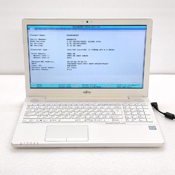 富士通 - 中古☆FUJITSU ノートパソコン FMVA50B3W2 楽天市場】中古 ノートパソコンFUJITSU 富士通FMVA57H2BE