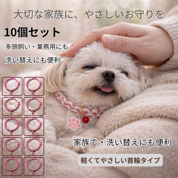 GOOD TIME / ショッピング ペット お守り 首輪タイプ 10個セット 犬 猫