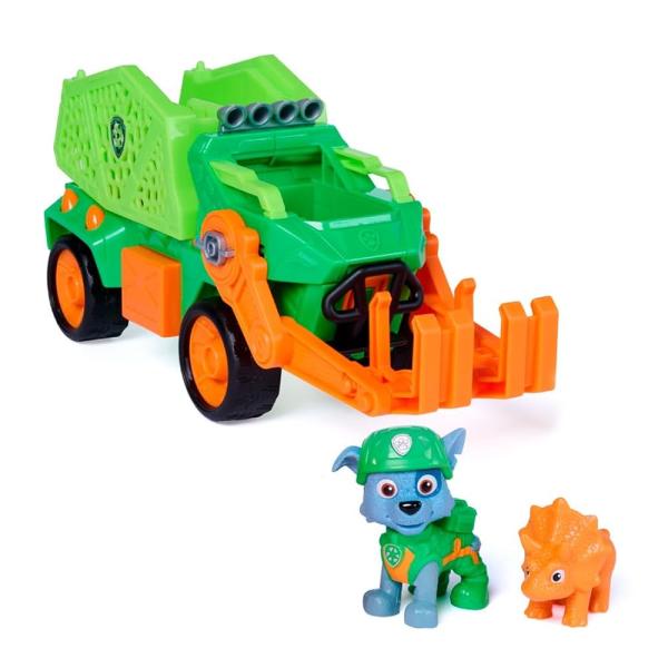 タカラトミー(TAKARA TOMY) パウ・パトロール ザ・ダイノ・ムービー ロッキー ダイノクルーザー (トリケラトプス付き)