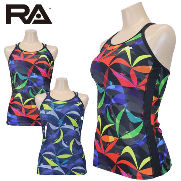 RA (アールエイ) / 女性水着 (キャミソール / トップス単品) フィットネス水着【CAMIKINI-DUBLESTRAP ホールド感と安心感のあるキャミソールタイプの水着】ビーチアクティブスポーツのために開発されたキャミキニスタイル...