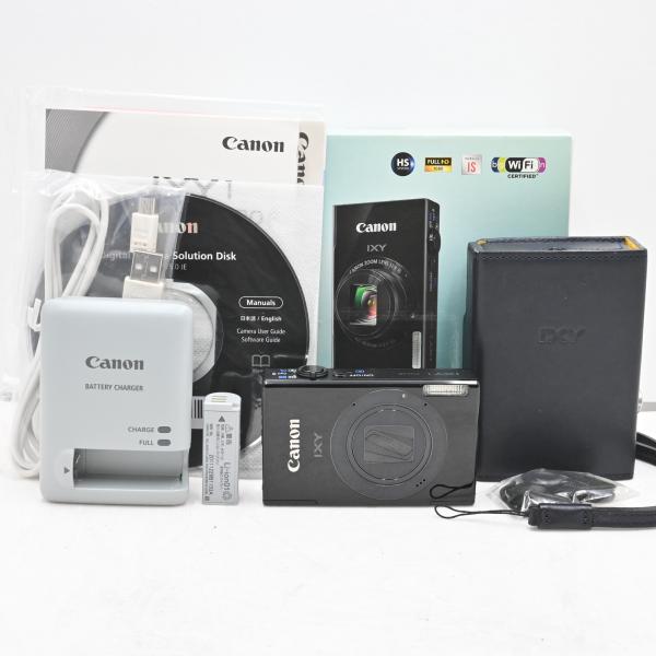 極上品Canon デジタルカメラ IXY 1 ブラック 光学12倍ズーム Wi-Fi対応