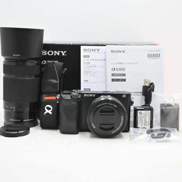 SONY(ソニー) APS-C ミラーレス一眼カメラ α6400 ダブルズームレンズ