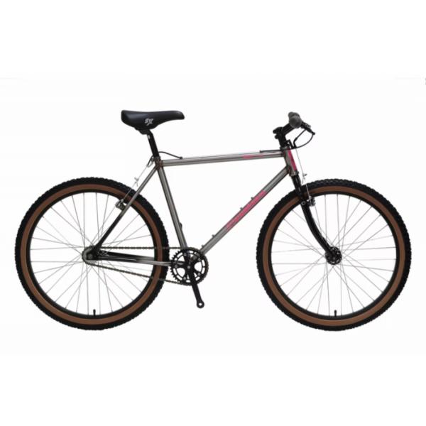KUWAHARA　GRASSHOPPER1　クワハラ　グラスホッパー　ワン　シングルスピード　カンチブレーキ　26インチ　ATB　オールテレインバイク　オールドMTB　RAWカラー