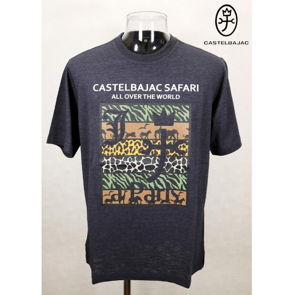 ★２０２４ 春夏 【25周年*002*】60%OFF【gu】カステルバジャック【*002*】オーガニックコットンTシャツ＜M・L・LL＞濃いグレー-ba195・ba196・ba197