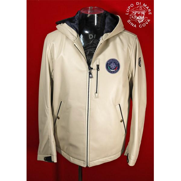 SINA COVA シナコバ フード付きレザージャケット 羊革 本革 フード付きレザーブルゾン 23223920