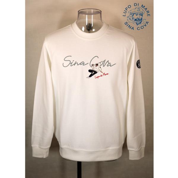 ★シナコバ【*001*】2024・春夏・40％OFF【gs1】クルーネックトレーナー＜Mサイズ・Lサイズ・LLサイズ＞オフホワイト-ec223・ec224・ec225