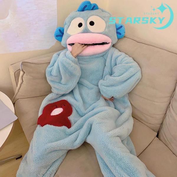 【商品状態】新品未使用品【素　　　材】ポリエステル生地、綿など【関連ワード】着ぐるみ ハンギョドン　パジャマ　靴追加可　部屋服　ルームウェア ナイトウェア　コスプレ 可愛い ハロウィン  ギフトモコモコの起毛素材は軽くて柔らかく滑らかな肌触...