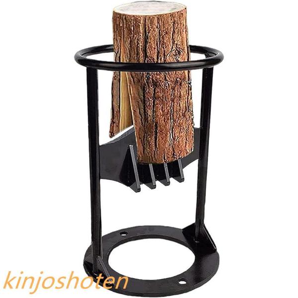 素材: 鉄 サイズ：S：10.2*19.2cm、M：14.5*27cm従来の斧を使用して木材を分割するのは時間と労力がかかりすぎるため 。腰痛が起こりやすく、体に負担をかけます。この薪割り台使用それほど手間はかかりません。薪割りが楽しくなる...