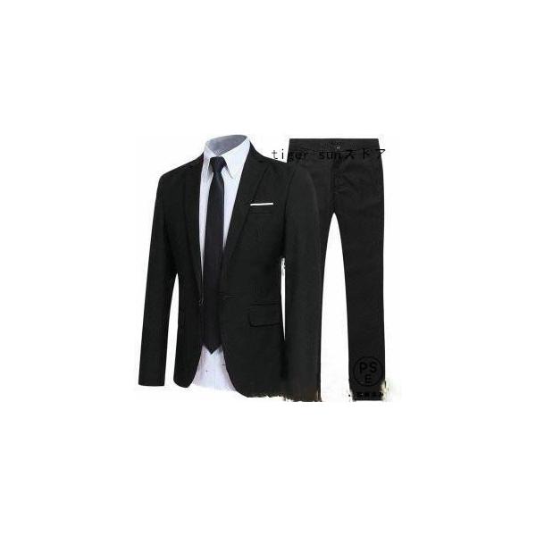 商品名：メンズ スーツセット ビジネススーツ 上下セット 1ボタン 2点セットスーツ ビジネススーツ フォーマル 紳士服 結婚式 通勤 就活 就職 2022新作[商品説明]新作スーツセットの登場です。S-6Lまでの8サイズ展開でカラーも豊富...