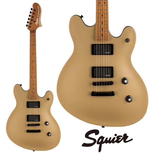 Squier Contemporary Active Starcaster - Shoreline Gold / Roasted Maple -  S[hsGLM^[t