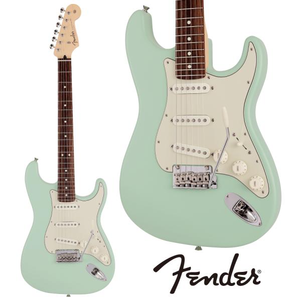 Fender Made in Japan Junior Collection Stratocaster - Satin Surf Green / Rosewood -sGLM^[t