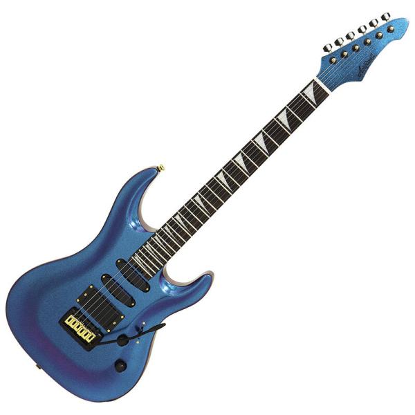 極美品Aria Pro II MAC llic Blue エレキギター Aria Pro II ZZ Deluxe Matsumoku 1983 Electric Guitar Blue