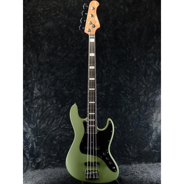 【美品】 Bacchus WOODLINE 417 Green oil Bacchus WOODLINE 417 TBM/E -Olive Green Matte-《ベース》 : ギター