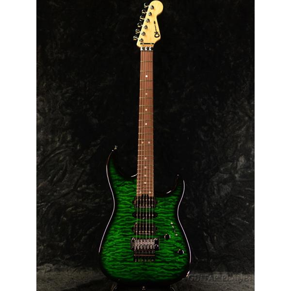 Charvel MJ SAN DIMAS STYLE 1 HSH FR PF QM Transparent Green