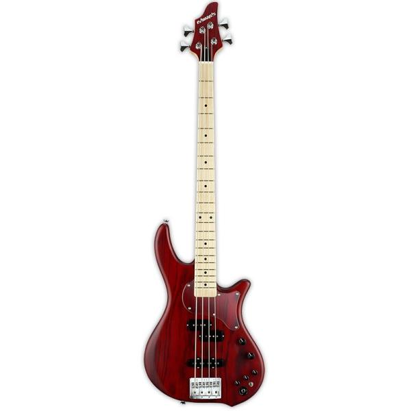【美品】EDWARDS E-BB-145 エレキベース ESP Edwards E-BB-145 サテンバーナーレッド 《ベース