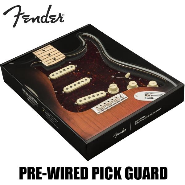 Fender Pre-Wired Strat Pickguard Custom Shop Fat 50's SSS -Tortoise Shell / 11 Hole PG-�� ���v���C�X�����g�p�[�c