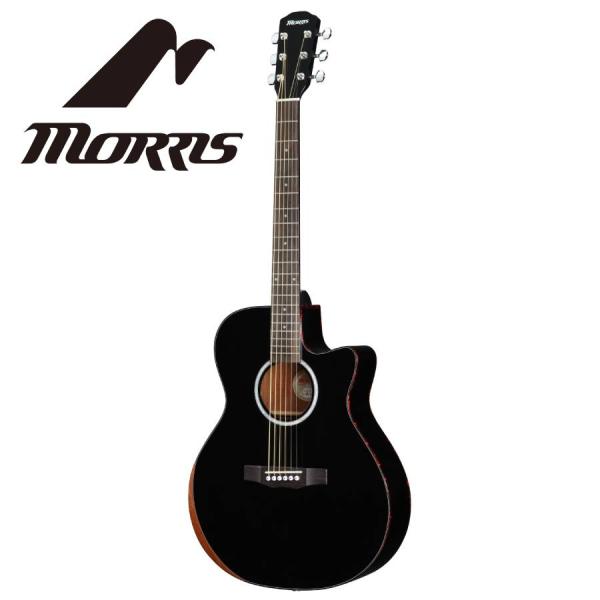 MorrisモーリスRunbler エレアコースティックギター MR-1ブラック Morris / R-1 2025 Renewed Series -BLK-《アコギ》新品 : ギター