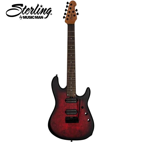 Music Man Sterling by MusicMan / Richardson 7 -Dark Scarlet Burst