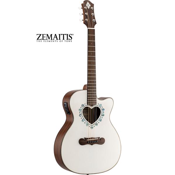 ZEMAITIS CAF-90HCW -White / Abalone 新品《エレアコ/アコギ》