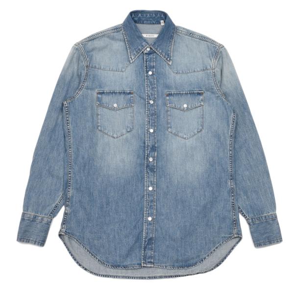HUSBANDS（ハズバンズ）デニムウェスタンシャツ HES CWWS 11052409025