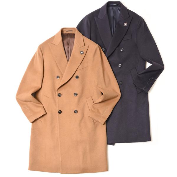 LARDINI（ラルディーニ）ウールフランネルソリッドダブルチェスター