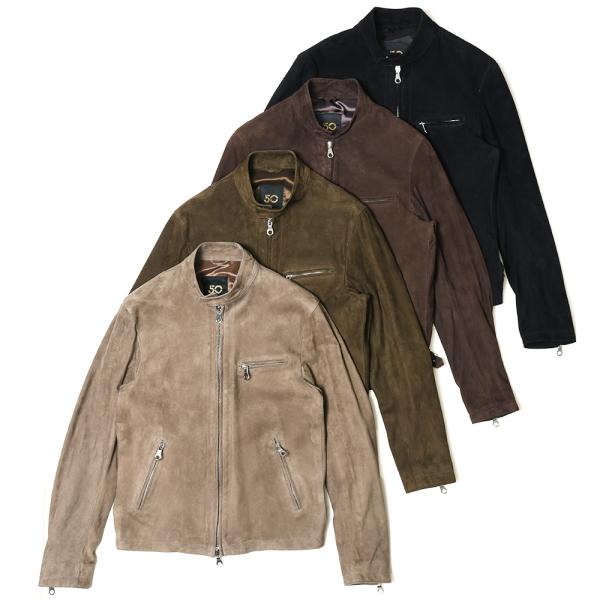 チンクアンタ　CINQUANTA ゴートスエード ライダース サイズ50 guji_14232001146