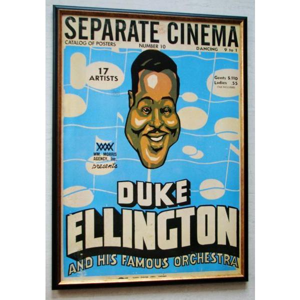 デューク・エリントン/コンサートポスター/額付/Duke Ellington/1930s Repro...